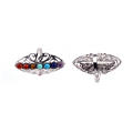 Nova Oco Rhinestone Cura Cura Pedra Chakra Abrir Anéis Ajustáveis